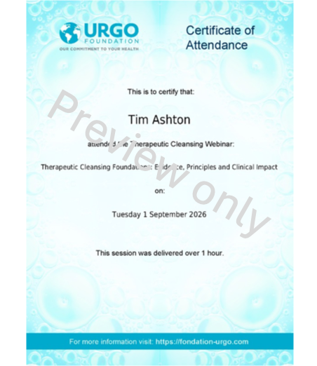 Webinar certificate